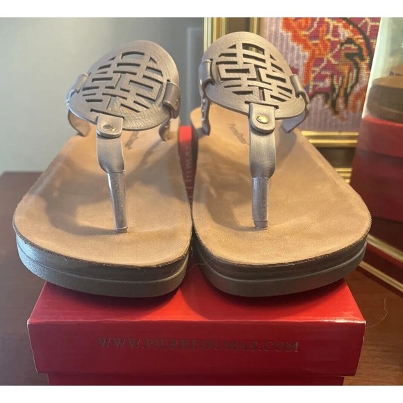 New Pierre Dumas Women's Nude Sandals Lana 1  Model  21419 Size 8 NIB - Picture 4 of 9